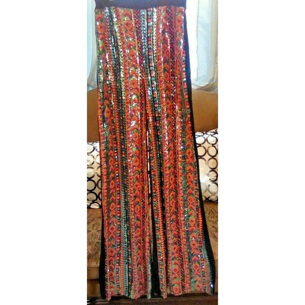 Valentina seqiun muticolor wide leg pants size L